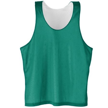 AUGUSTA Reversible Tricot Mesh Pinnie - Adult (Dark Green)